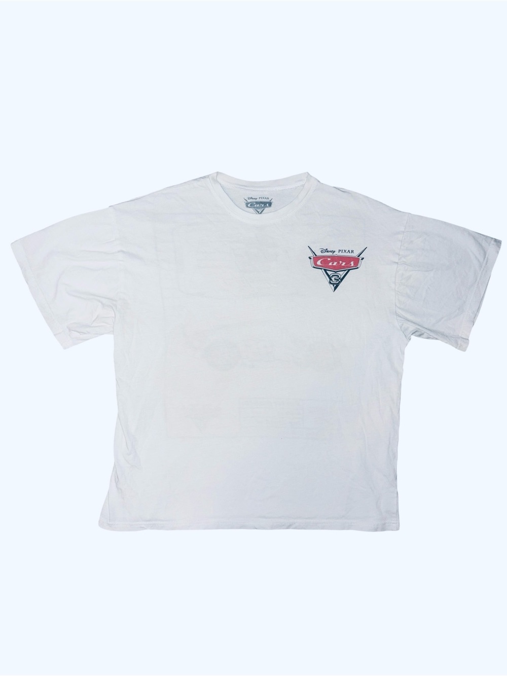 Disney Pixar Cars White Graphic Short-Sleeve T-Shirt